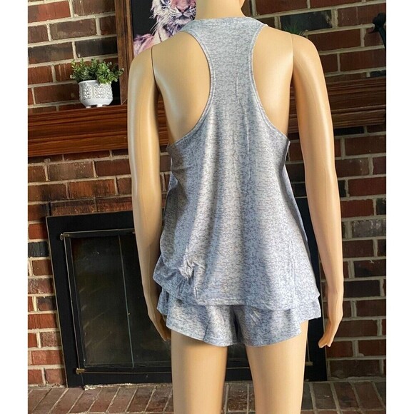 Spyder Women's 2pc Tank Top and Shorts Lounge Pajama Sleep Set Size M Grey New - Picture 2 of 15